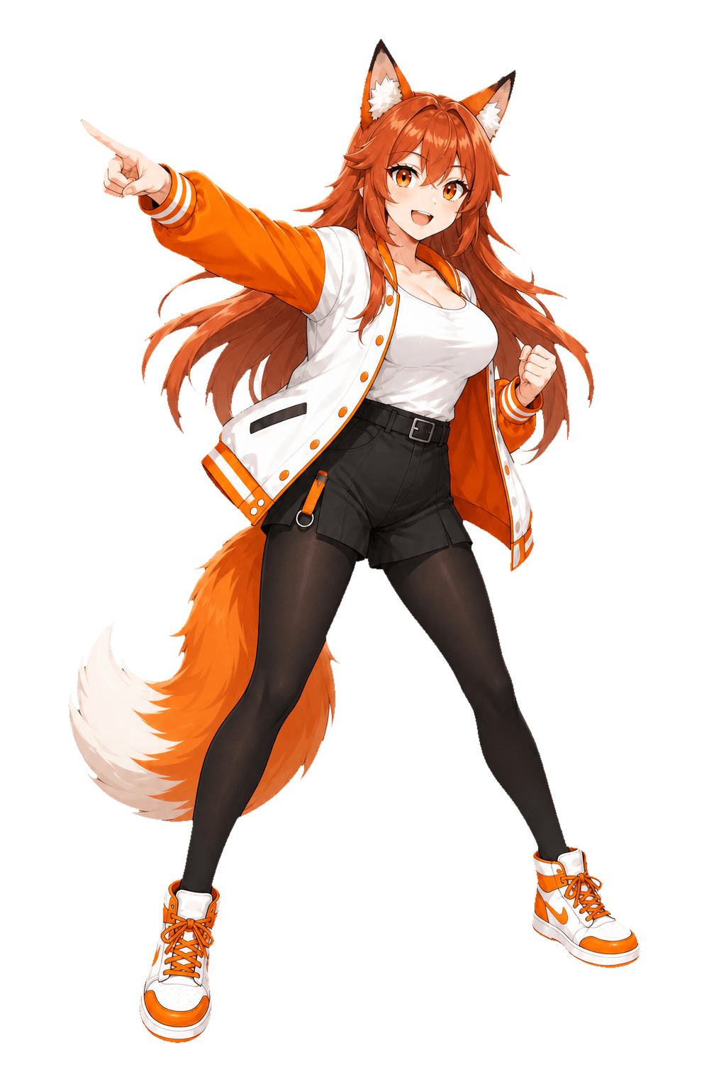 Lisek Mangowego Liska prezentujący Projekt Kitsune